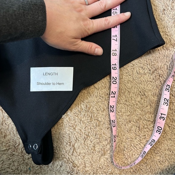 And Now This | Long Sleeve Black Bodysuit Women's Size Large - Picture 14 of 14